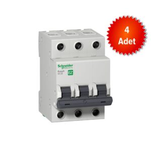 Easy9 3P 6A, 3kA C Eğrisi Otomat