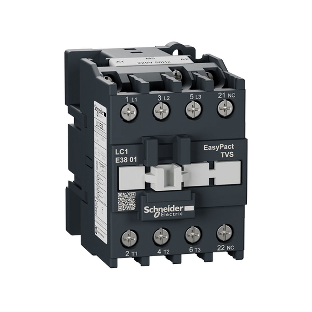 EasyPact TVS Kontaktör 3P 38A 220VAC 50Hz 1NK