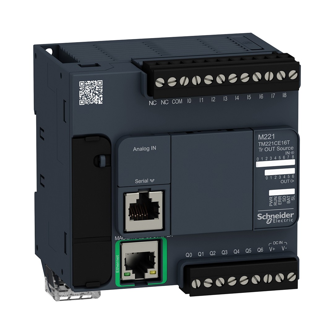M221 PLC, 9 DI, 7 DO Transistör, Ethernet