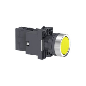 1 NA Sarı Işıklı, yaylı butonlar  24 VDC