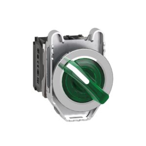 Işıklı, mandal buton LED 24 VAC /DC  Yeşil 1 NA+1 NK