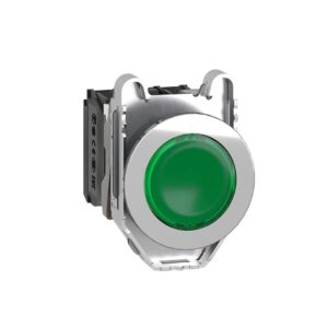 Işıklı, yaylı butonlar LED 24 VAC /DC Yeşil 1 NA+1 NK