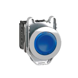 Işıklı, yaylı butonlar LED 24 VAC /DC Mavi 1 NA+1 NK