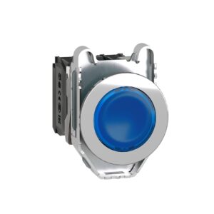 Işıklı, yaylı butonlar LED 230 VAC Mavi 1 NA+1 NK