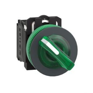 Işıklı, mandal buton LED 24 VAC /DC    Kırmızı 1NA+1NK