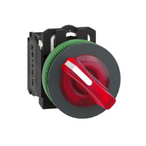 Işıklı, mandal buton LED 230 VAC   Sarı 1NA+1NK