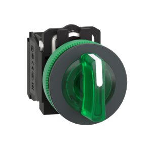 Işıklı, mandal buton LED 24 VAC /DC    Kırmızı 1NA+1NK