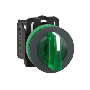 Işıklı, mandal buton LED 230 VAC   Kırmızı 1NA+1NK