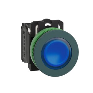 Işıklı, yaylı butonlar LED 24 VAC /DC Beyaz 1 NA+1 NK