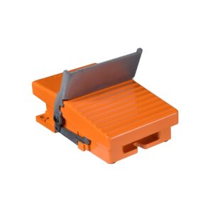 Schneider XPER810 1NK+1NA IP66 Kapaksız Metalik Turuncu Ayak Pedalı
