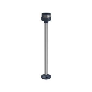 FIXING PLATE WITH 400MM POLE, BLACK